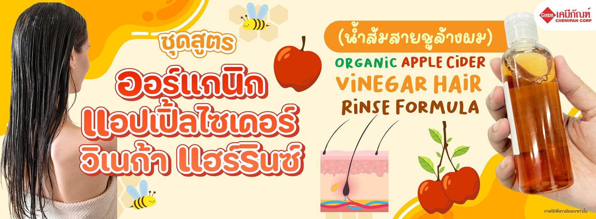 Organic Apple Cider Vinegar Hair Rinse Formula 01