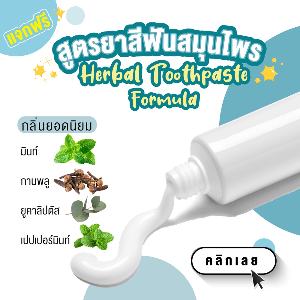 ชุดสูตร ยาสีฟันสมุนไพร สูตร A (Thailand) (Herbal Toothpaste Formula A ...