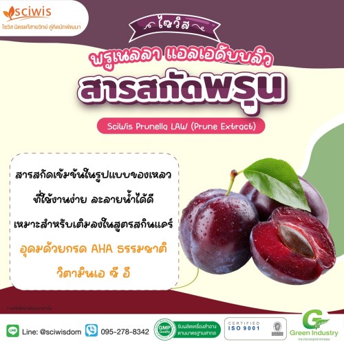 ไซวิส พรูเนลลา แอลเอดับบลิว (สารสกัดพรุน) (SciWis Prunella LAW (Prune Extract)) 25g. A M