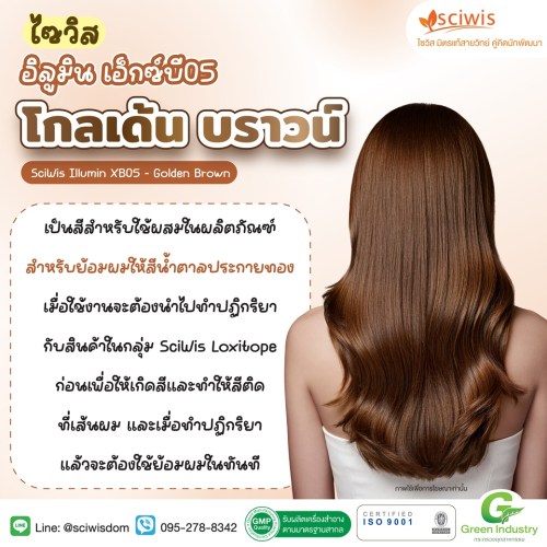 ไซวิส อิลูมิน เอ็กซ์บี05 – โกลเด้น บราวน์ (SciWis Illumin XB05 – Golden Brown) 100g. A M