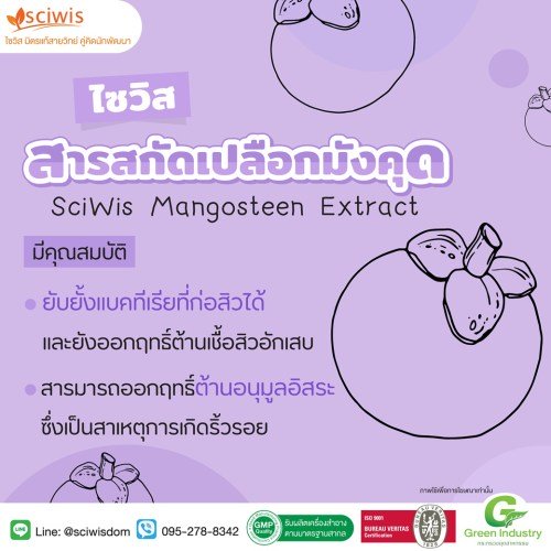 ไซวิส การ์ซิม แอลเอ (สารสกัด เปลือกมังคุด) (SciWis Garcim LA (Mangosteen Extract)) : 25g. M