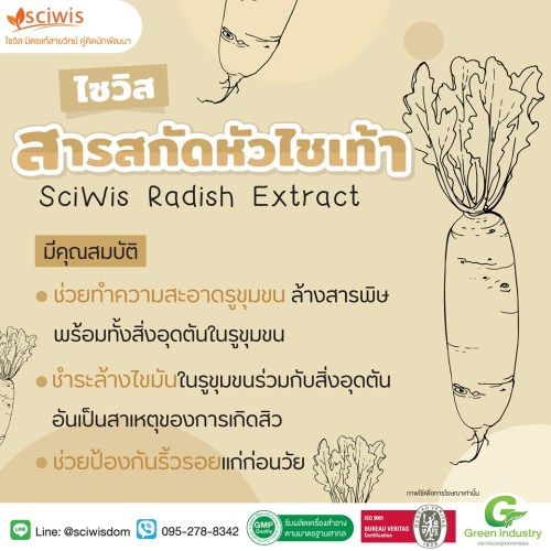 ไซวิส ราฟา แอลเอ (สารสกัด หัวไชเท้า) (SciWis Rapha LA (Radish Extract)) : 25g. M