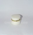 White Pot White Cap(กระปุกเอวคอดสีขาว ฝาขาว)10มล : 1pcs. M